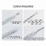 Lampu Strip LED 5050 SMD Waterproof Lampu Strip 1 Meter — 5