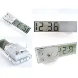 Jam Mini Tempel Pada Mobil Digital LCD Transparan Kecil — 5