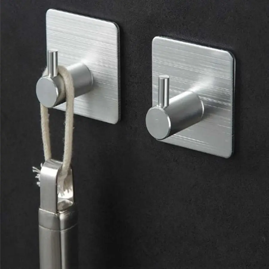Gantungan Baju Stainless Steel Tempel Dinding Praktis dan Tahan Karat