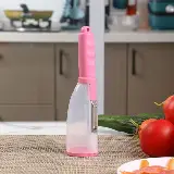 Pisau Kupas Buah Sayur Desain Tabung Model Gelas Stainless Peeler — 2