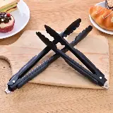 Capitan Makanan Warna Hitam Kitchen Tong Stainless Steel — 1