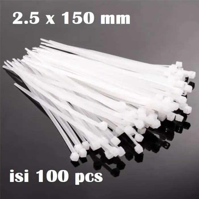 Perapi Pengikat Kabel Cable Ties 15 Cm 2.5x150mm Isi 100pcs