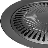 Alat Pemanggang Daging Bbq Grill Pan Korean Bulat Portable 32cm — 5