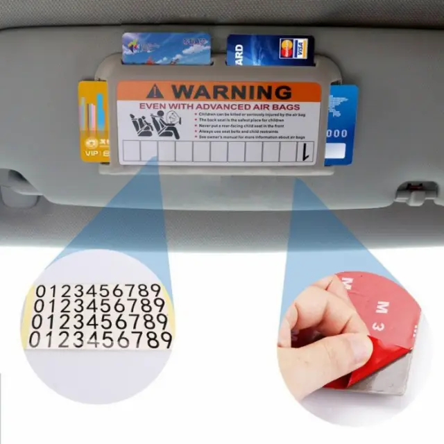 Card Holder Penyimpanan Kartu Atm Etoll Di Mobi Praktis Dan Rapih