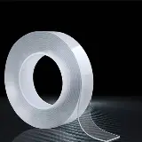 Double Tape Isolasi Nano Magic Anti Air Tranparan Bening 3m — 3