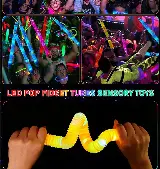 Mainan LED Pop Fidget Tubes Pop Tubes Lampu LED 60 Cm — 3