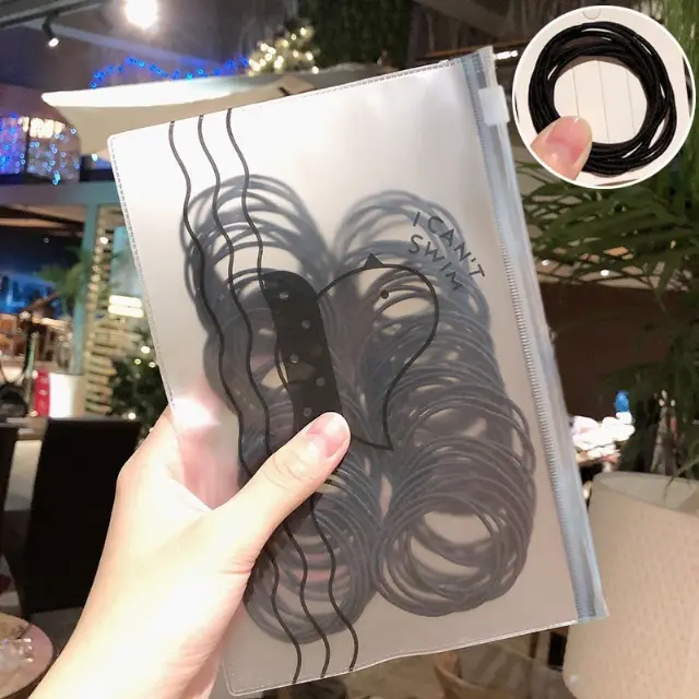 Ikat Rambut Korea Karet Polos Cocok untuk Berbagai Model Rambut