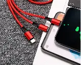 Kabel Roll 3 in 1 Tarik 2.4A Otomatis Fast Charging — 9
