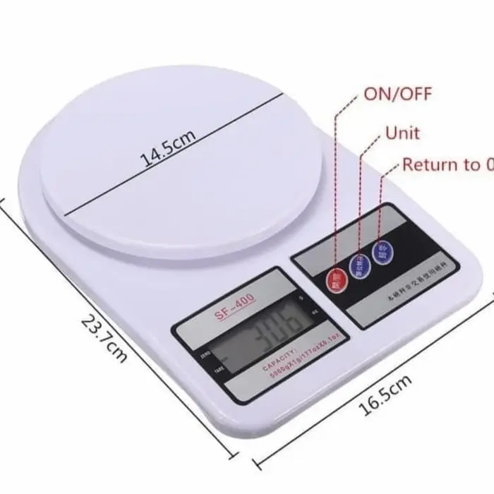 Timbangan Dapur Digital Kue Electronic Kitchen Scale 10 Kg - Skala 10kg