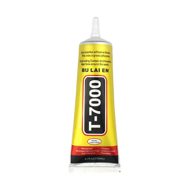 Lem LCD Touchscreen T-7000 Hitam dan Bening 15ml Multifungsi