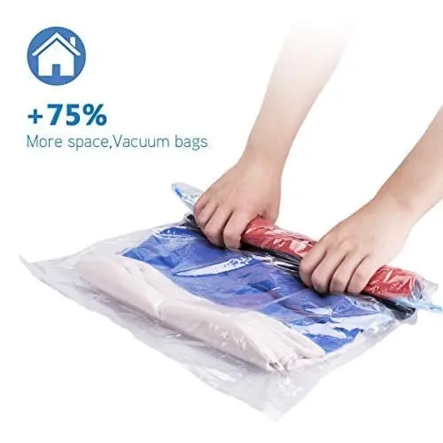 Tas Plastik Lipat Vakum Kompres Udara Travel Organizer