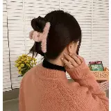 Jepit Rambut Bulu Gaya Korea Aksesoris Rambut Wanita Elegan Bahan Wol — 6