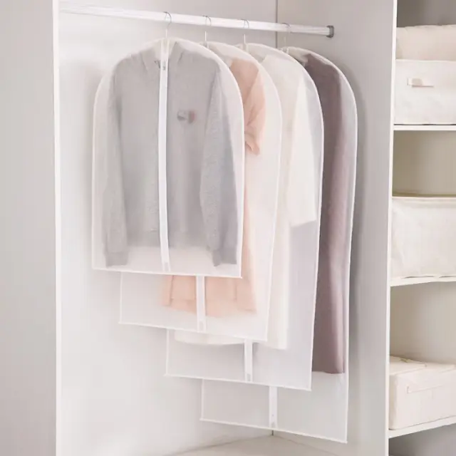 Cover Sarung Gantung Baju Anti Debu PEVA Dengan Resleting