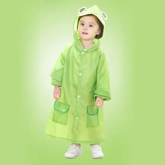 Jas Hujan Anak Balita Tanpa Bawahan Jubah Lengan EVA Ponco Aneka Warna