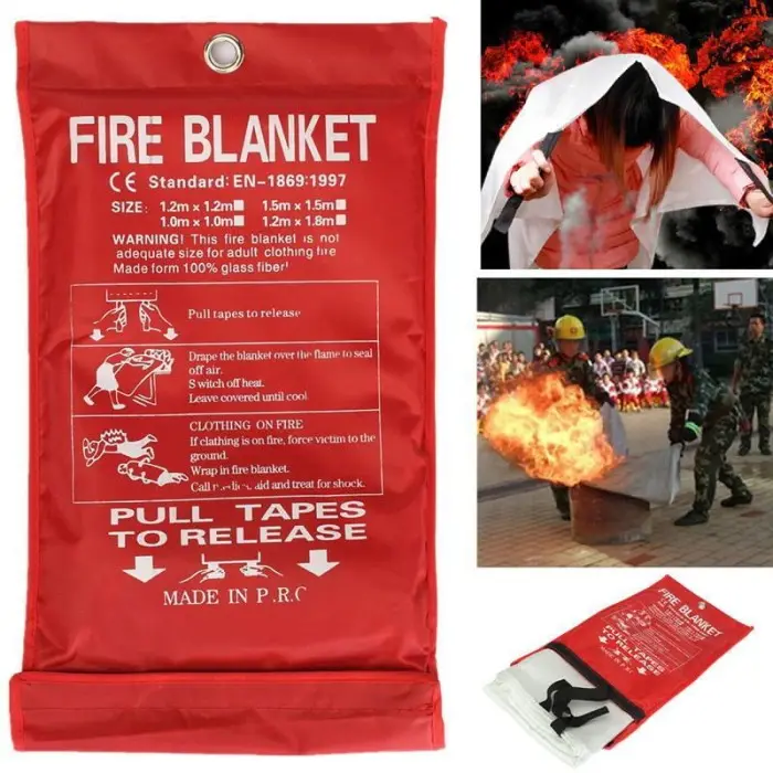 Kain Selimut Pemadam Api Fiberglass Flame Cover Tahan Api