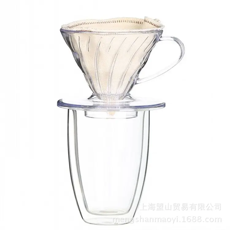 V60 Coffee Filter Cup Dripper Vietnamese Pour Over Acrylic Food Grade
