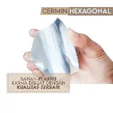 Stiker Cermin Tempel Dinding Sticker Wall Mirror Segi Enam Hexagonal — 5