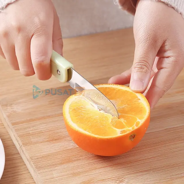 Pisau Dapur Lipat Potong Dan Kupas Buah Multifungs Kecil Yang Praktis