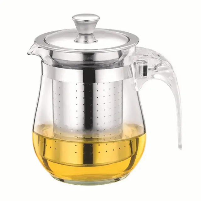 Teapot Teko Kaca Tahan Panas Dengan Saringan Teh Stainless 350ml