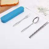 Set Makan Sendok Garpu Sumpit Stainless Steel Food Grade Model Polos — 5