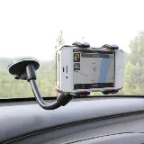 Tempat Hp Phone Handphone Holder Mobil Jepit Soft Tube Tempel Kaca — 3