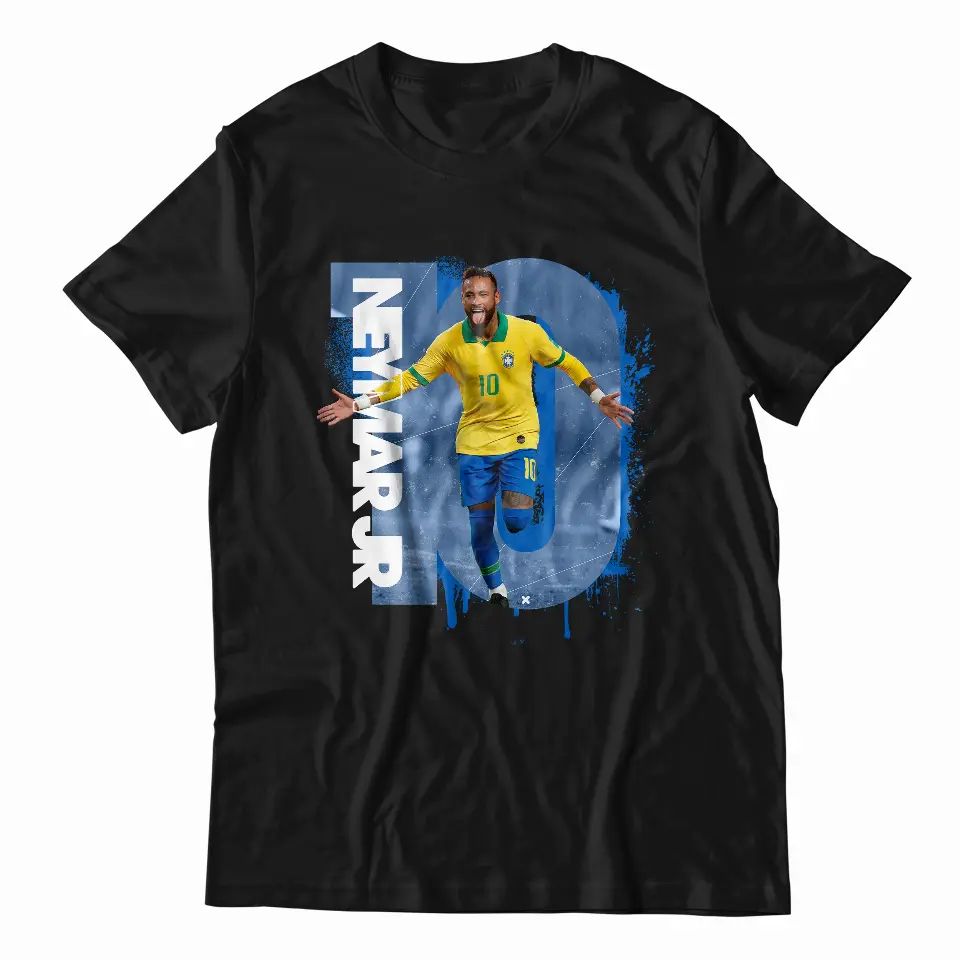 Baju Kaos Neymar Jr Tshirt Tim Nasional Brazil No 10
