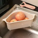 Rak Saring Segitiga Penyimpanan Sampah Kitchen Sink Wastafel — 6
