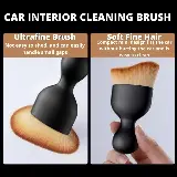 Sikat Pembersih Interior Mobil Car Cleaning Brush Gagang Pendek — 3