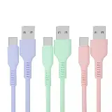 Kabel Data Charger Macaron Efisien Micro USB & Type C Fast Charging — 5