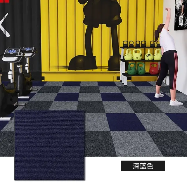 Karpet Puzzle Polyester Polos Alas Lantai Kantor Rumah Hotel Nyaman