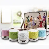 Speaker Bluetooth Mini Portable Motif Retak Lampu Led Super Bass — 4