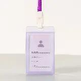 Name Tag Gantungan ID Card Holder Transparan Bantex — 5