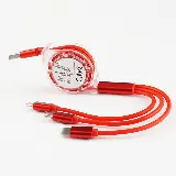 Kabel Roll 3 in 1 Tarik 2.4A Otomatis Fast Charging — 2