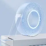 Double Tape Isolasi Nano Magic Anti Air Tranparan Bening 3m — 1
