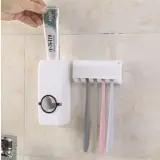 Set Dispenser Pasta Gigi Odol Dan Rak Cantolan Tempat Sikat Gigi — 4