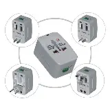 Universal Travel Home Adapter 4 in 1 Multifungsi EU AU UK US — 3