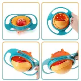 Mangkok Snack Bayi Anti Tumpah Berputar 360 Derajat — 2