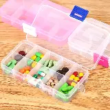 Kotak Obat Tempat Penyimpanan Obat Aksesoris 10 Sekat Multifungsi — 2