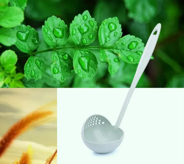 Sendok Centong Irus Sayur Plastik Penyaring Sup Kuah 2in1