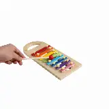 Mainan Kayu Edukasi Anak Puzzle 3D Shape Geometri Xylophone — 3