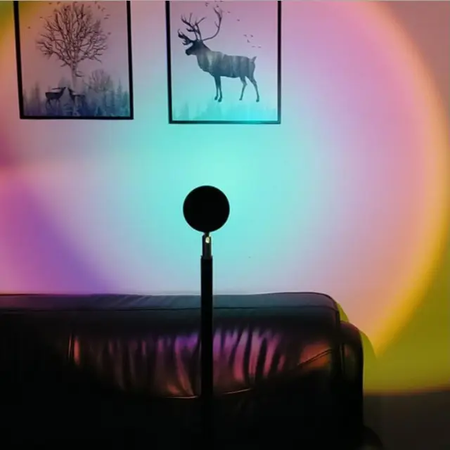 Sunset Lamp Lampu Proyektor Tidur Aesthetic Menambah Kenyamanan Tidur
