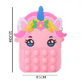 Tas Selempang Pop It 3d Karakter Unicorn Rainbow Mini Kecil Anak — 6