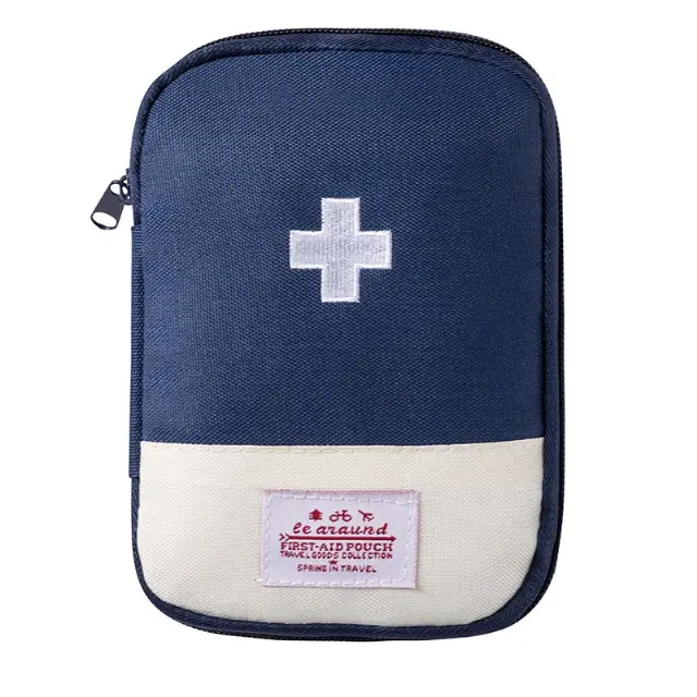 Tas P3K Mini Tempat Kotak Obat Organizer Bentuk Persegi