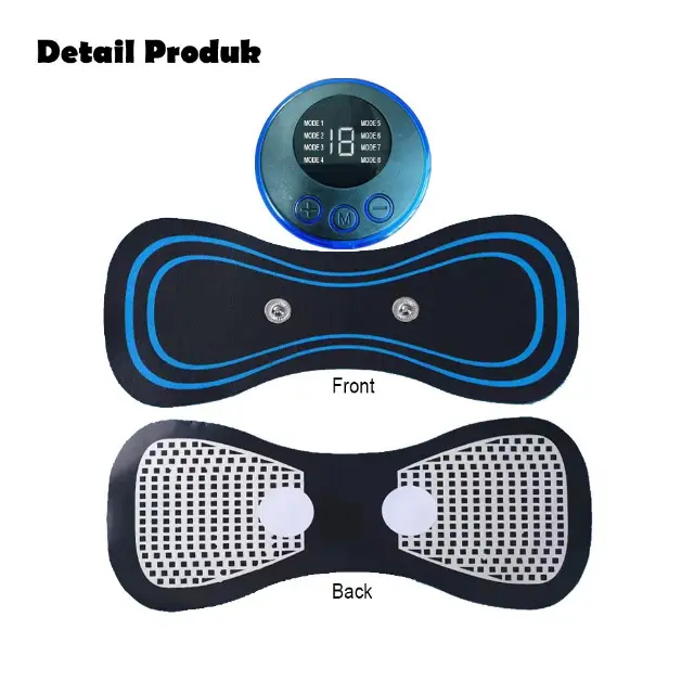 Alat Pijat Leher Mini Electric EMS Massager Recharging Nyaman Praktis