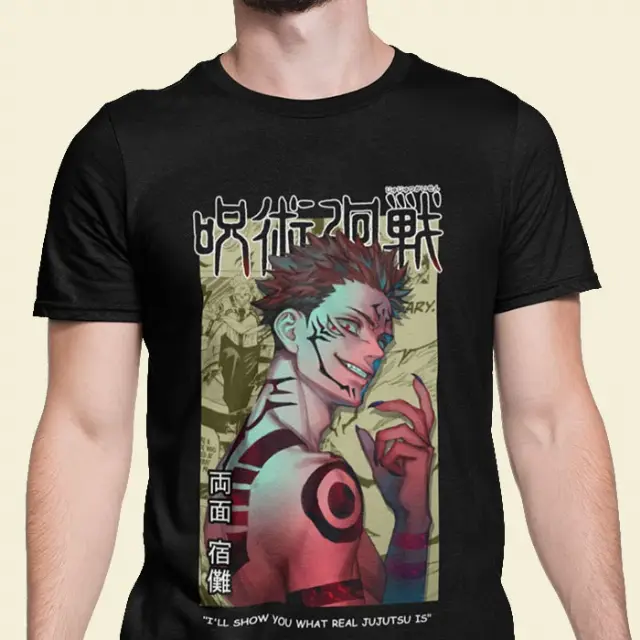 Kaos Anime Jujutsu Kaisen - Penampilan Kebangkitan Sukuna