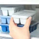 Alat Pencetak Es Batu Puding Agar-Agar 6 Kotak dengan Penutup — 8
