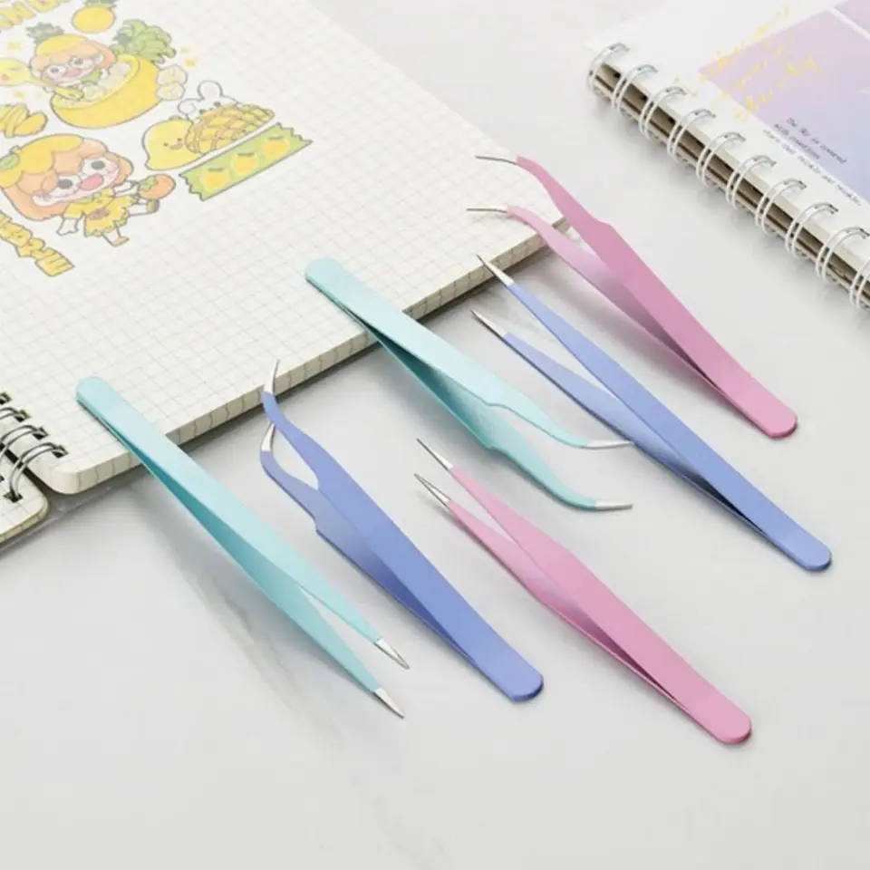 Pinset Model Bengkok Lengkung Stainless Steel 10.7cm