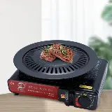 Alat Pemanggang Daging Bbq Grill Pan Korean Bulat Portable 32cm — 6