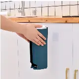 Dispenser Wadah Kantong Plastik Dapur Tempel Dinding Gantung Hook — 5