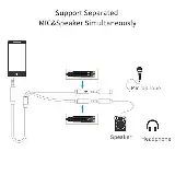 Jack Splitter Konektor Audio 3.5mm 2 Male 1 Female 2in1 — 4